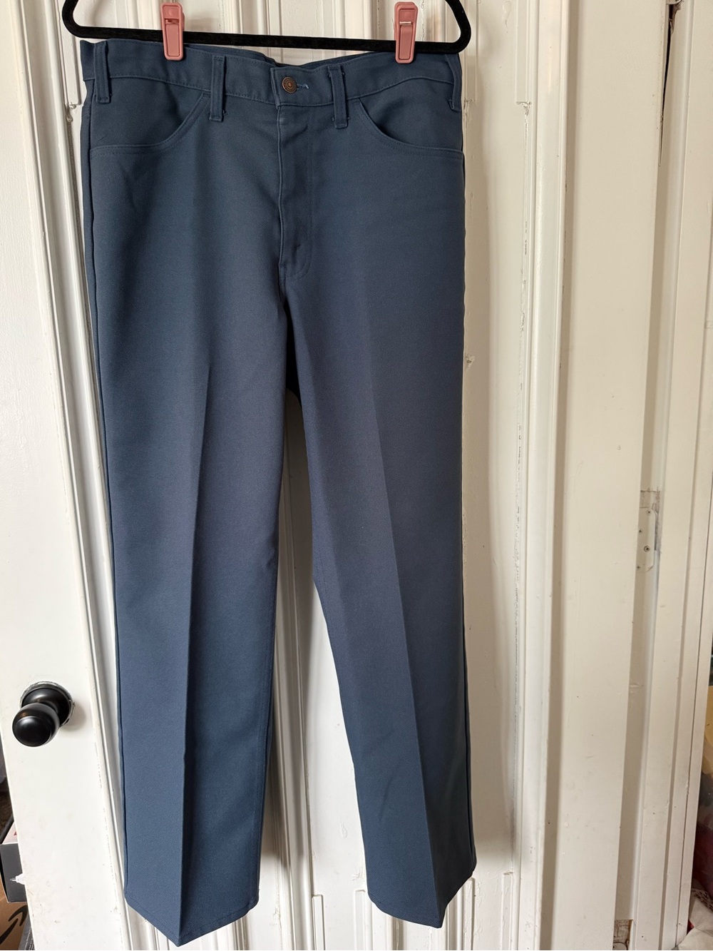 Vintage 70s Levis Sta-Prest 517 Blue Pants Men's size 35x30